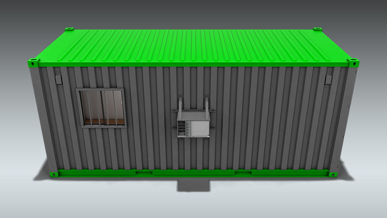 Shipping Container Office or Home 3D model_4