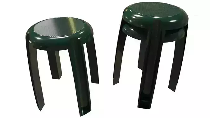 Plastic Chairs 3D model