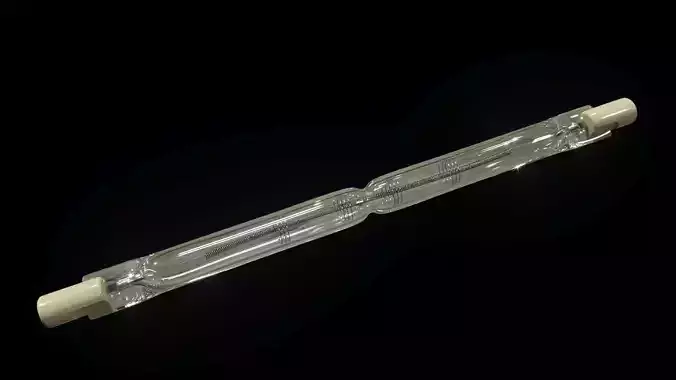 Linear Halogen Light Bulb 3D model