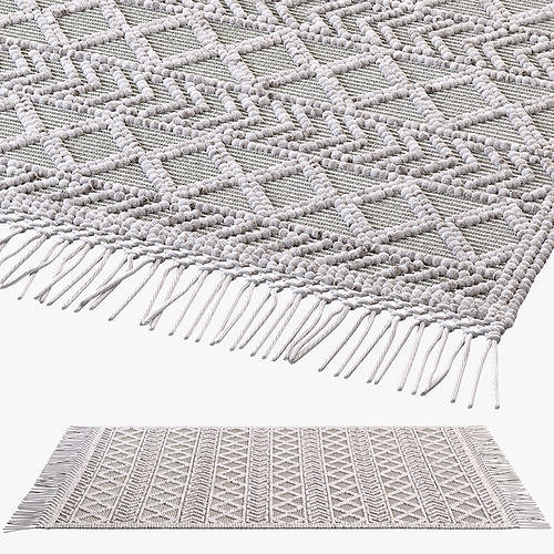 nuLOOM Dot Aztec Indian rug 3D model