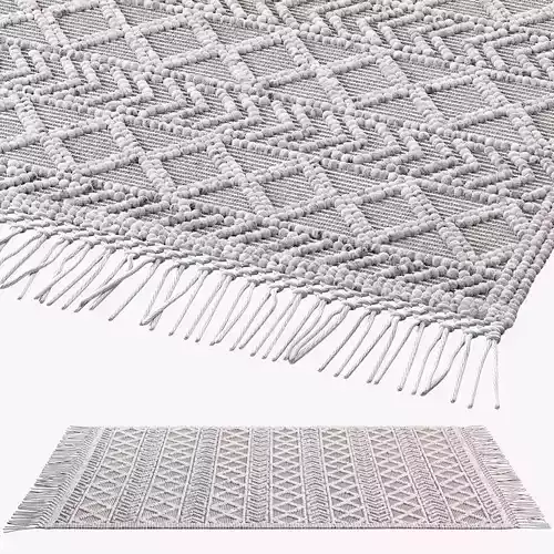 nuLOOM Dot Aztec Indian rug 3D model