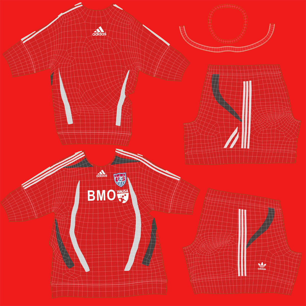 Soccer Player Rigged 2 3D model_32