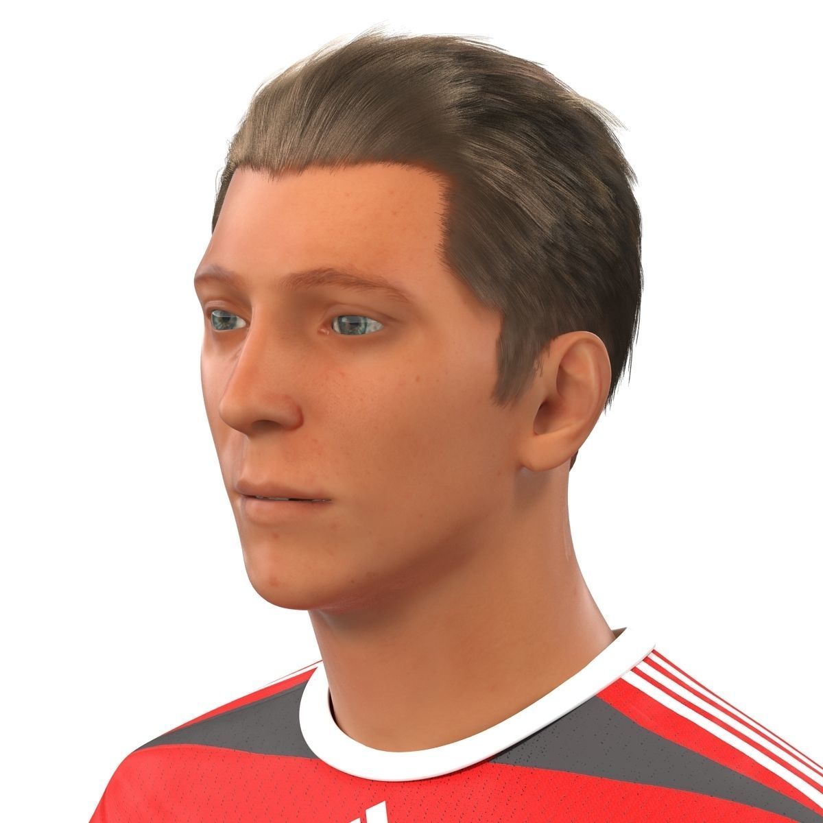 Soccer Player Rigged 2 3D model_23