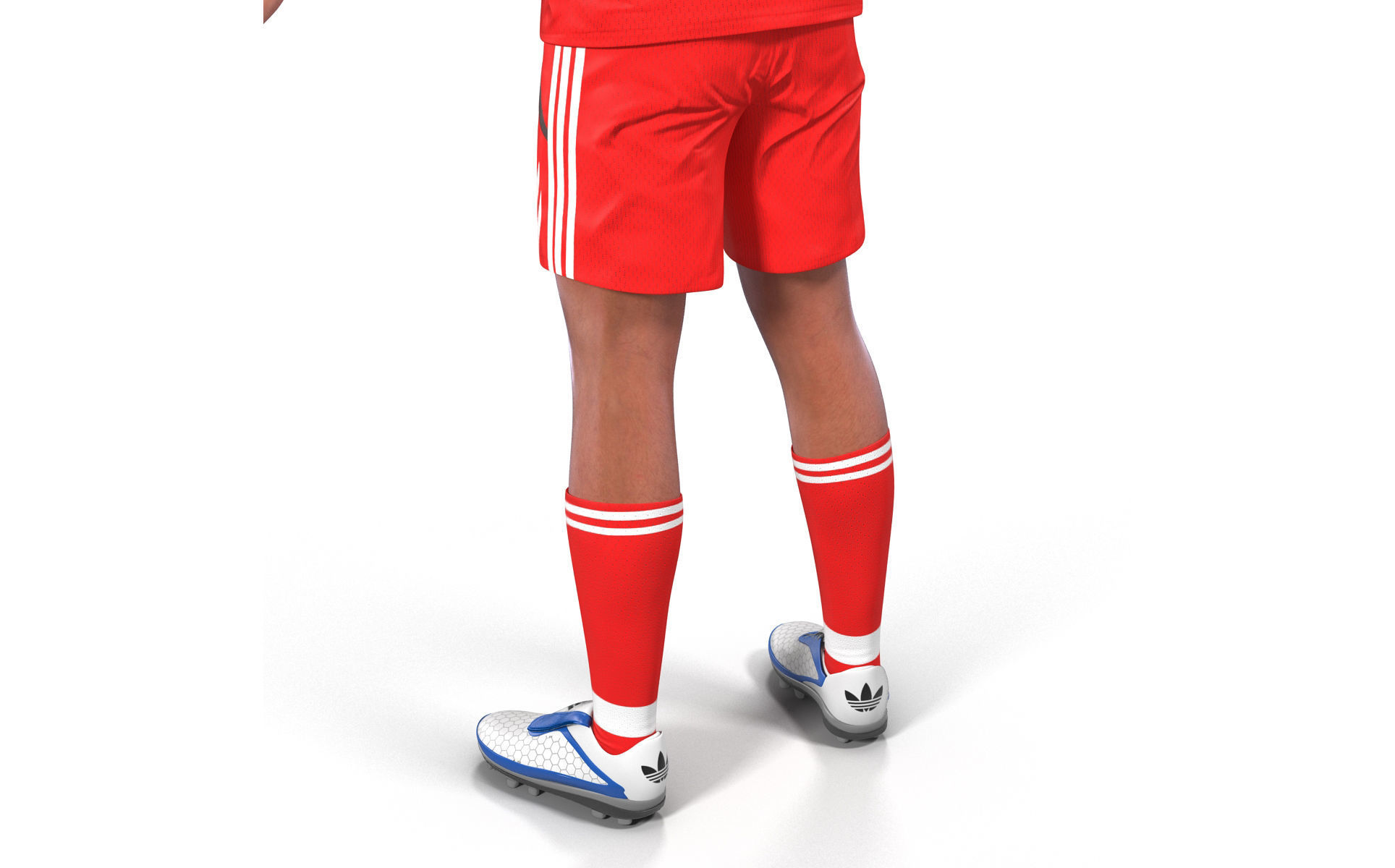 Soccer Player Rigged 2 3D model_22