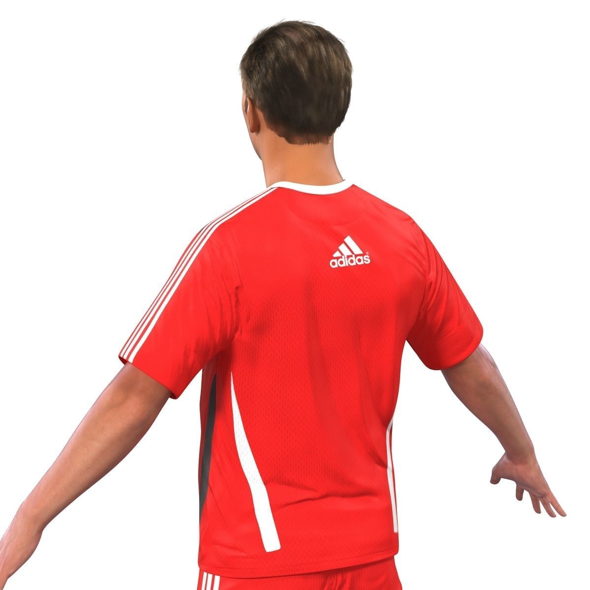 Soccer Player Rigged 2 3D model_16