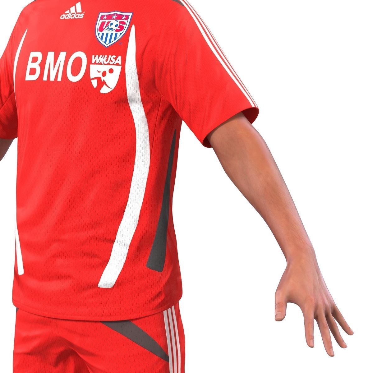 Soccer Player Rigged 2 3D model_19