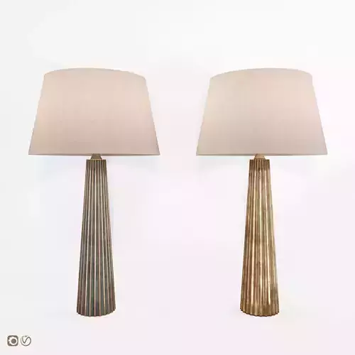 Fluted Spire Large Table Lamp