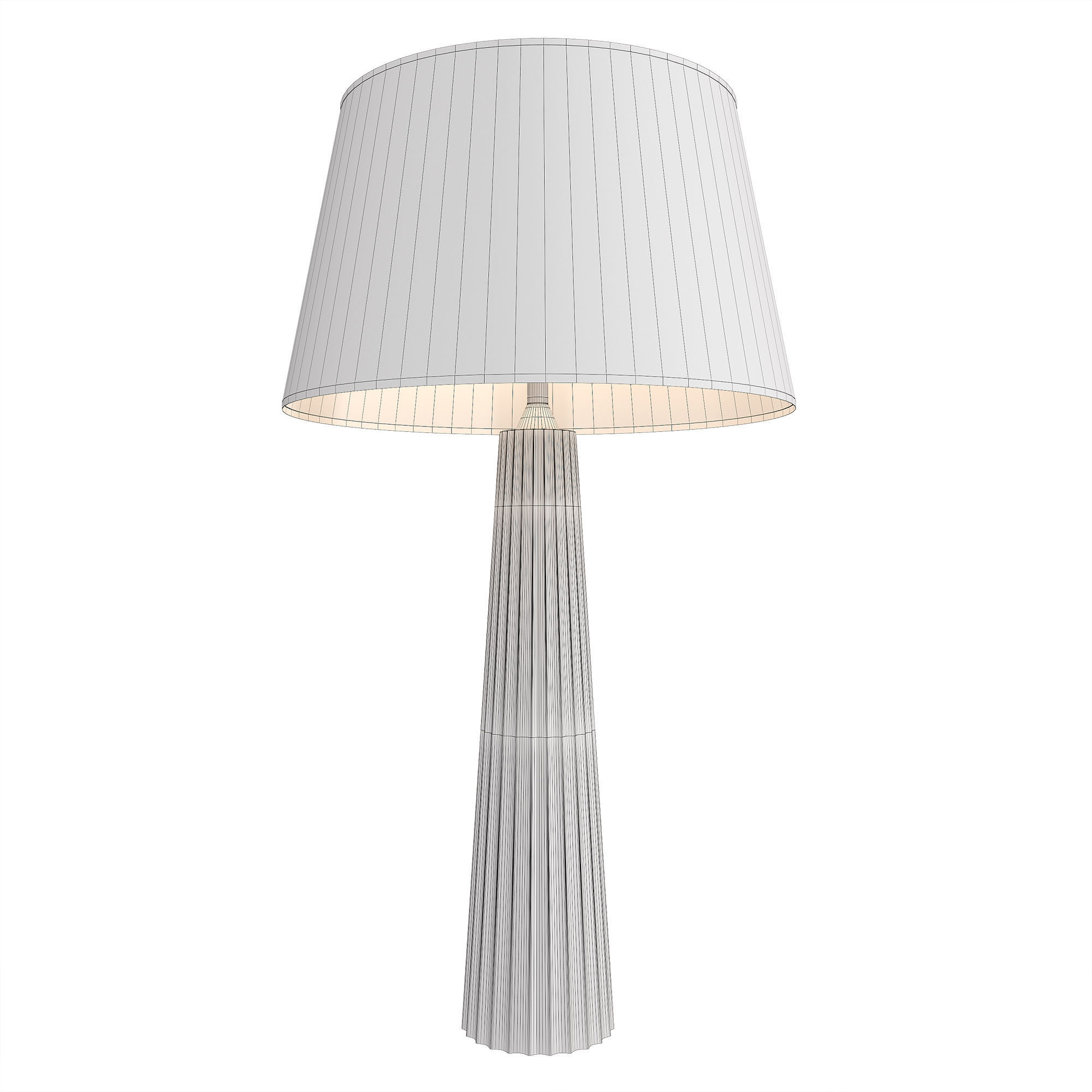 Fluted Spire Large Table Lamp 3D model_4