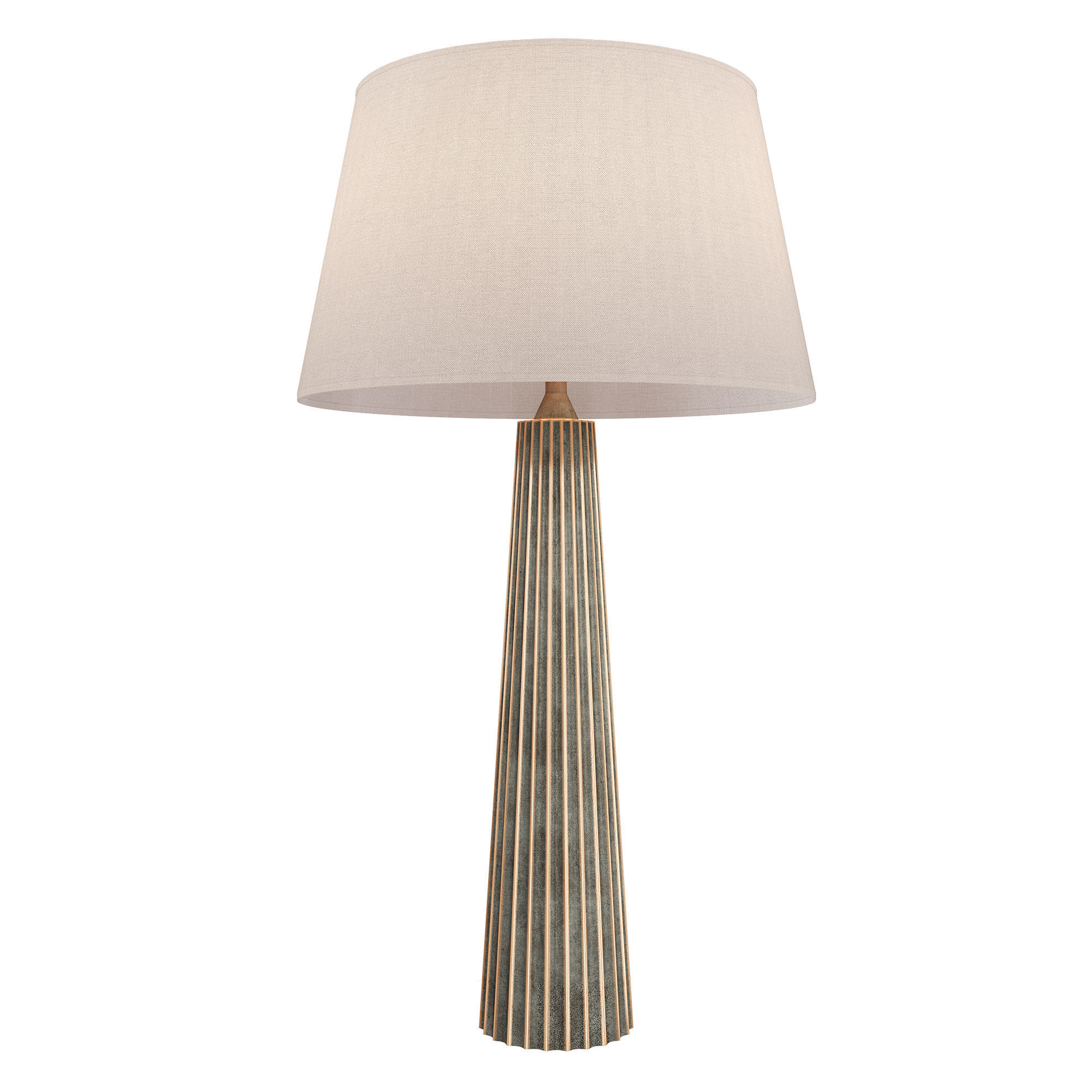 Fluted Spire Large Table Lamp 3D model_2