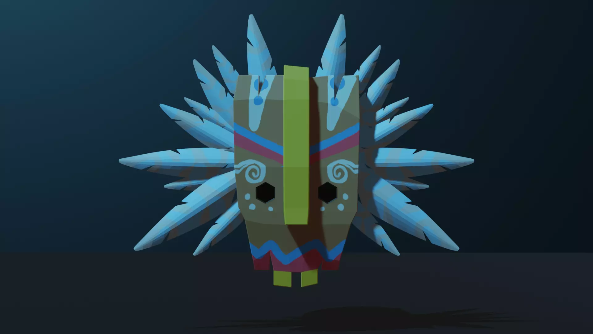 The face of the American Indians Free 3D model