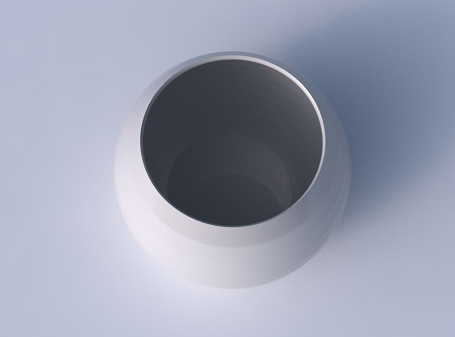 Bowl spheric with small horizontal sections 3D print model_2