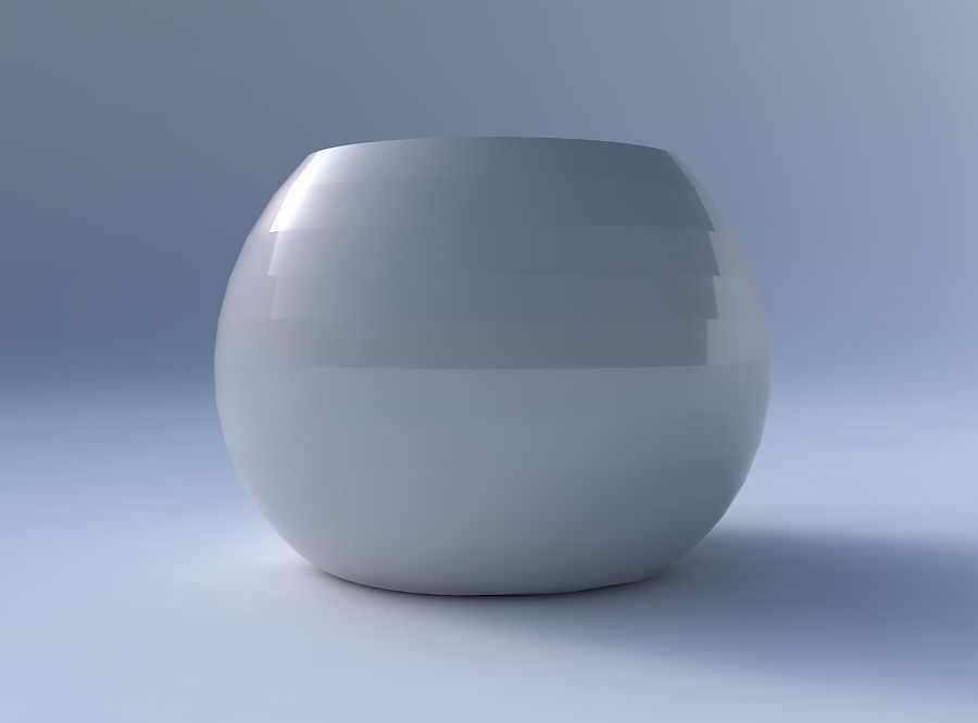 Bowl spheric with small horizontal sections 3D print model_4