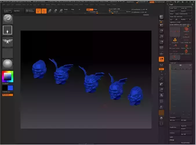 HEAD MIX 2 LORDS OF THE NIGHT 3D print model
