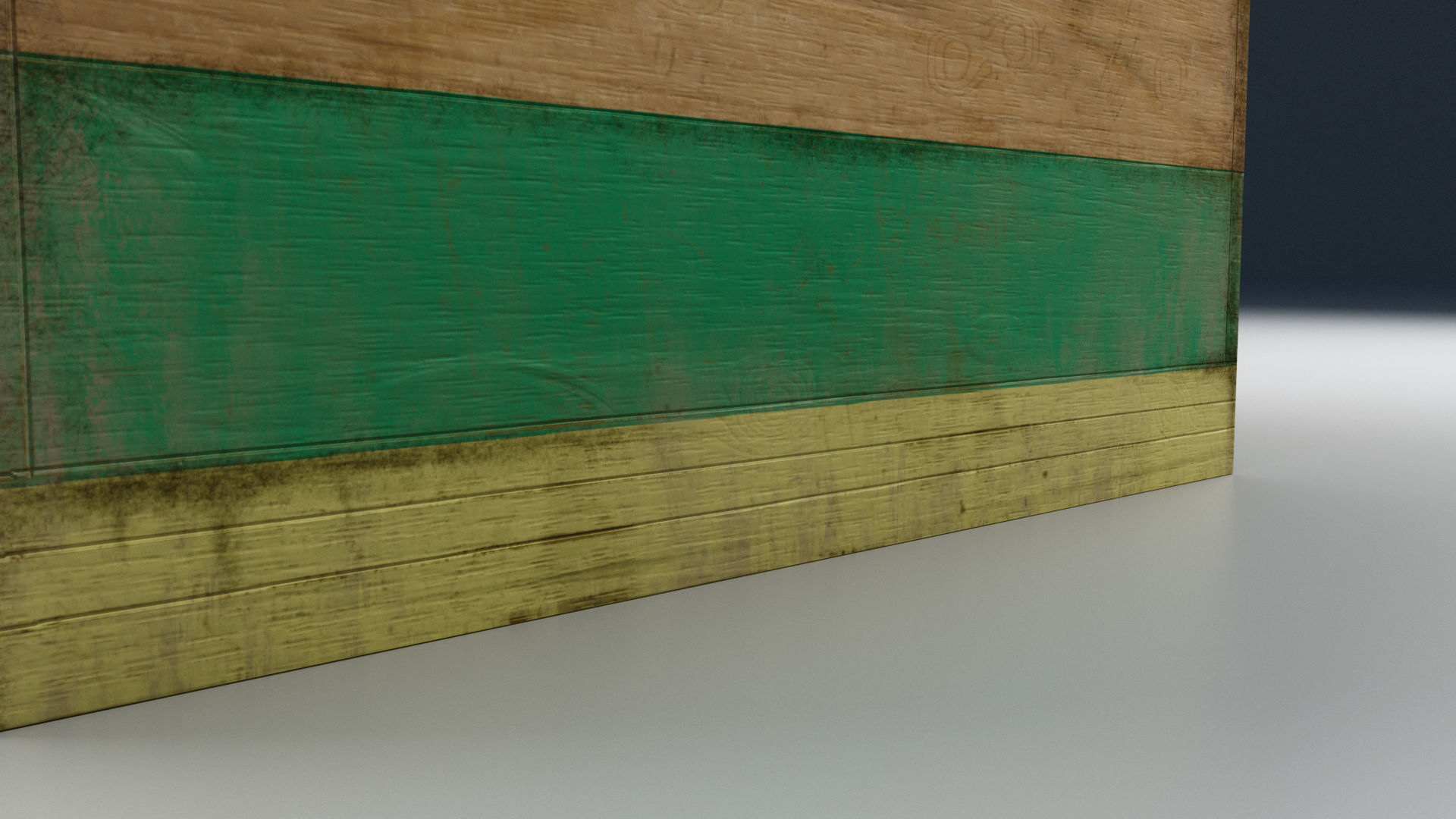 Old Wooden Box Low-poly 3D model_21