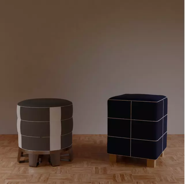 Sitting stools 3D model