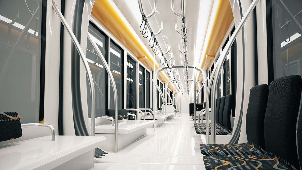 CAF Urbos tram 4k texture PBR ready Low-poly 3D model_1