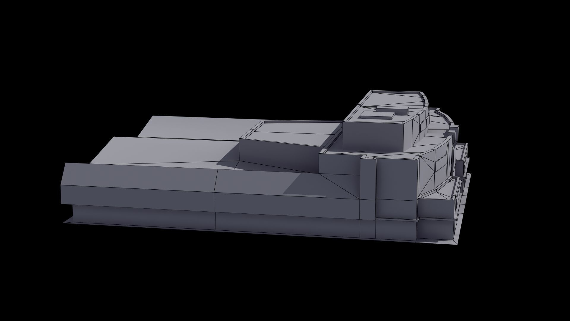 Bus Terminal Low-poly 3D model_55