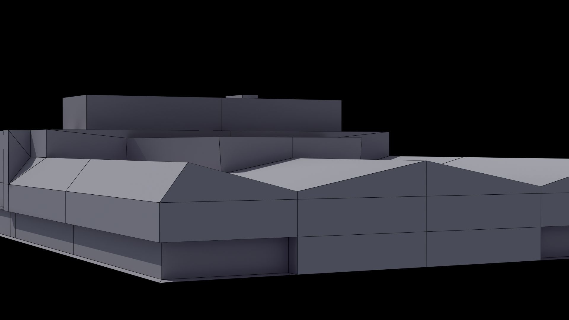 Bus Terminal Low-poly 3D model_43