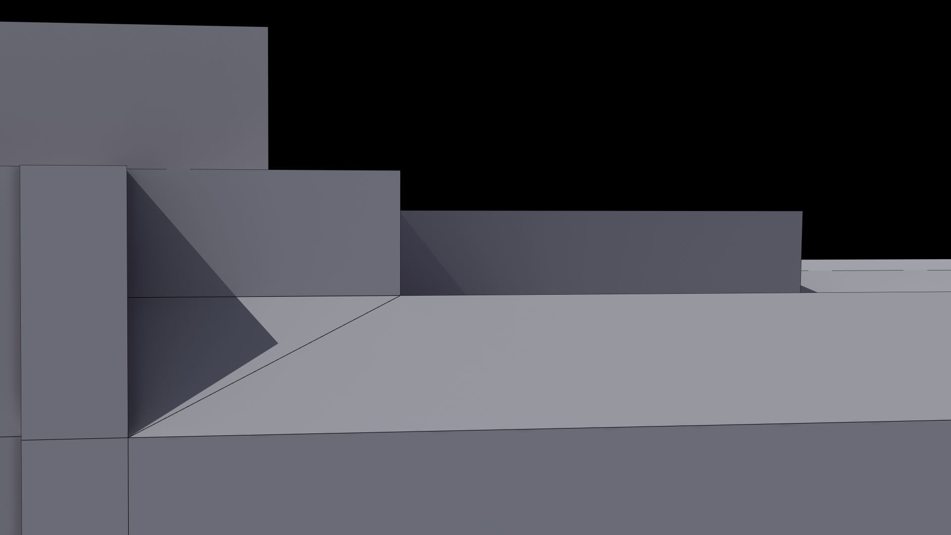 Bus Terminal Low-poly 3D model_45