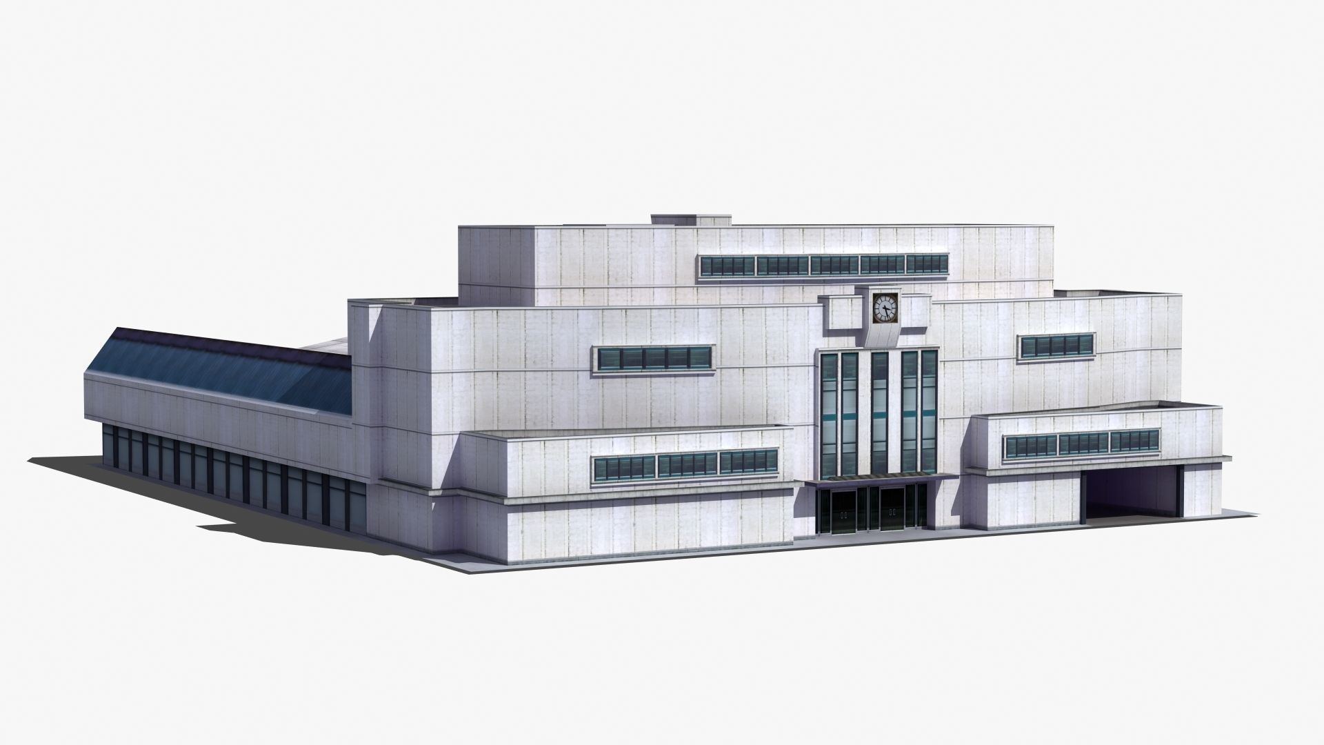 Bus Terminal Low-poly 3D model_29