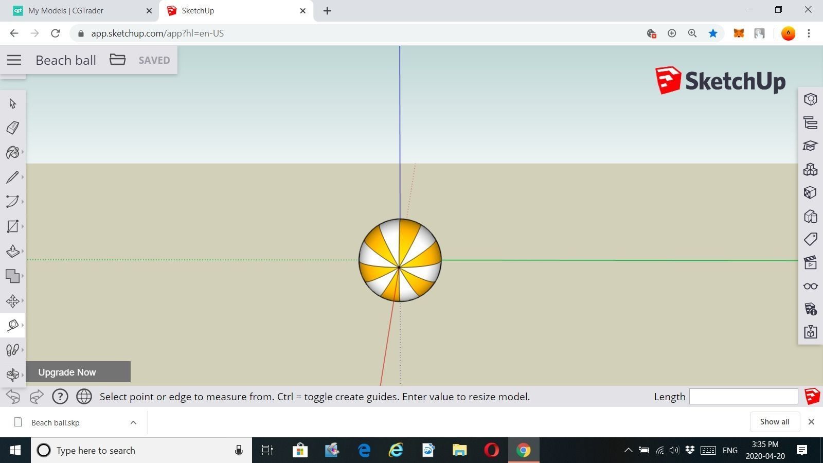 3D Beach Ball 3D print model_1