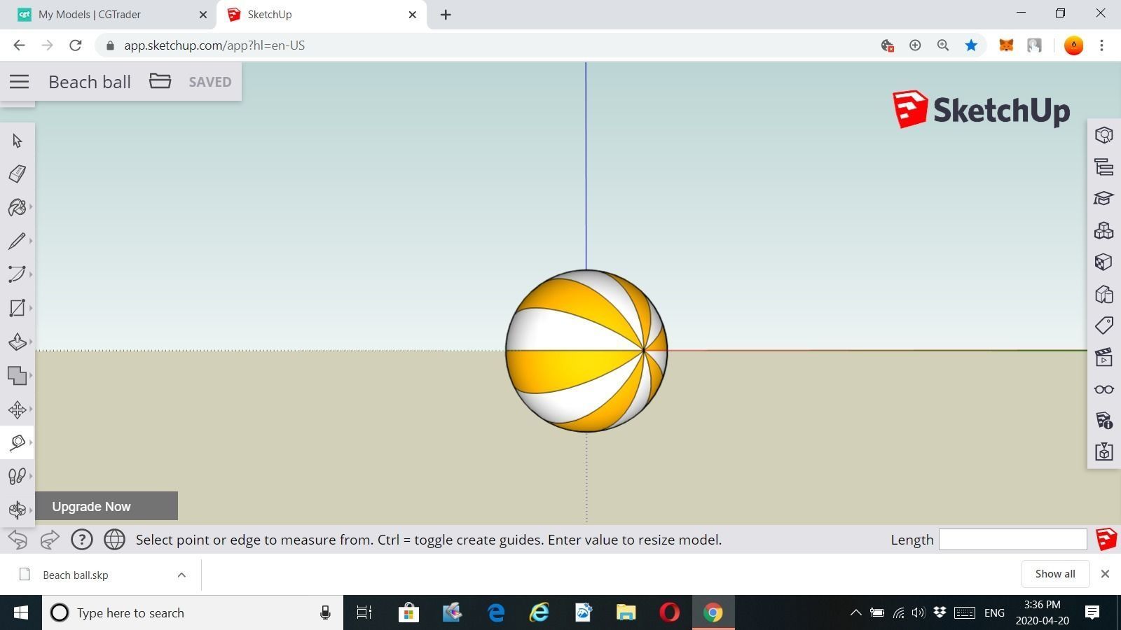 3D Beach Ball 3D print model_3