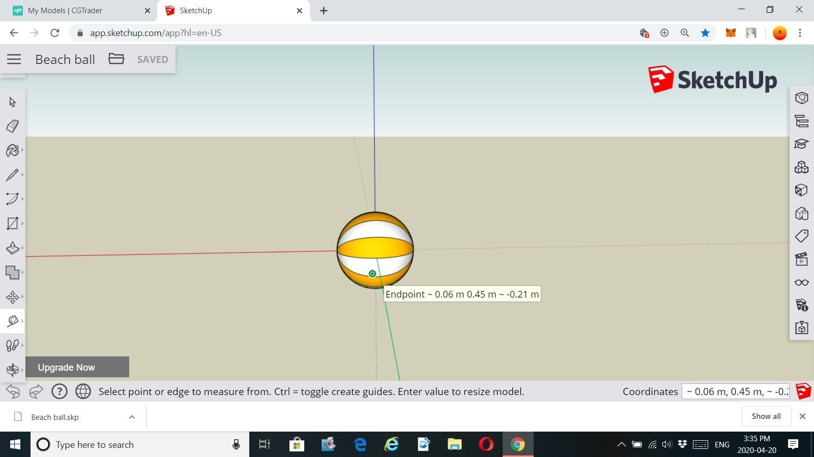 3D Beach Ball 3D print model_0