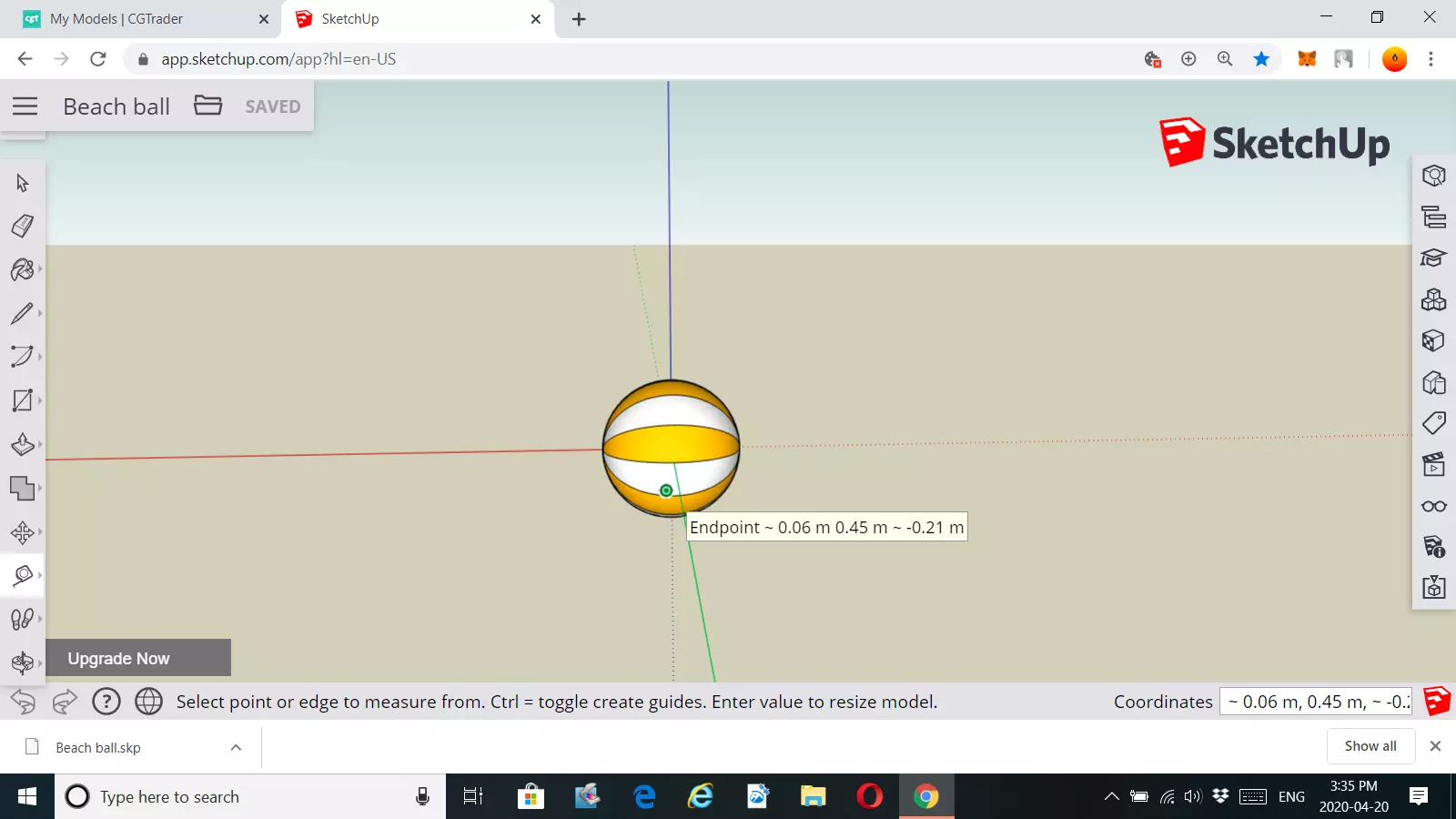 3D Beach Ball 3D print model_0