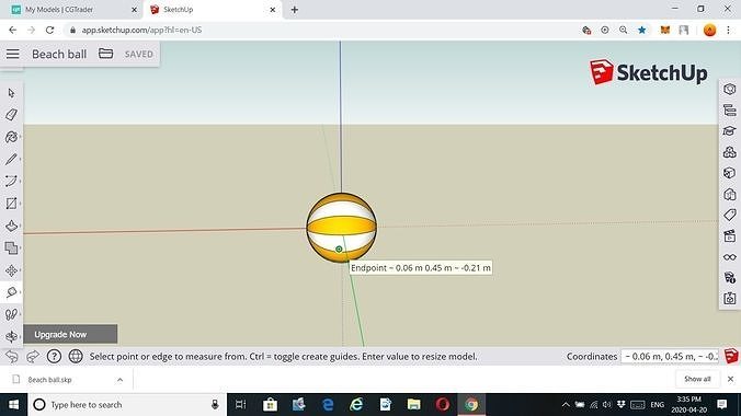 3D Beach Ball 3D print model