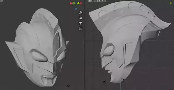 Ultraman Z Beta Smash 3D printable helmet 3D print model