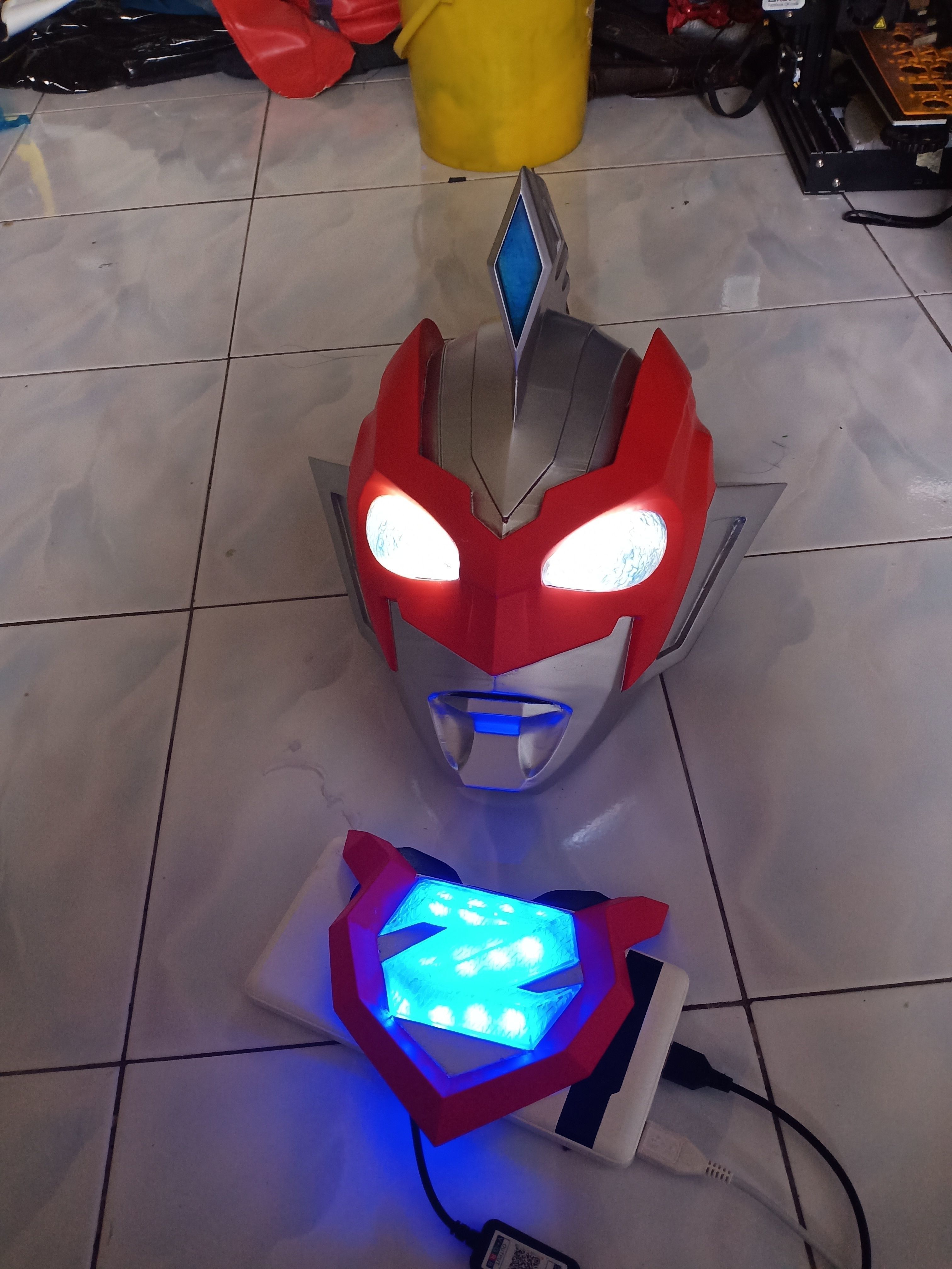 Ultraman Z Beta Smash 3D printable helmet 3D print model_3