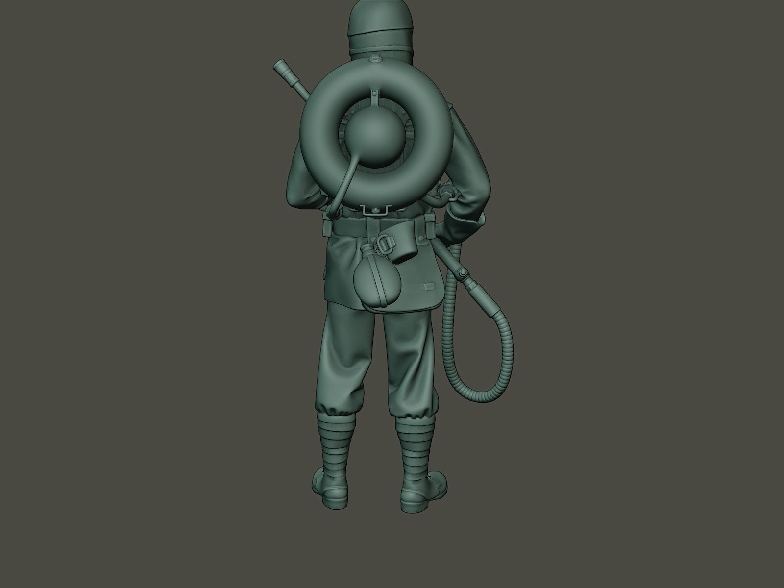 German soldier ww1 stand G5 3D print model_24