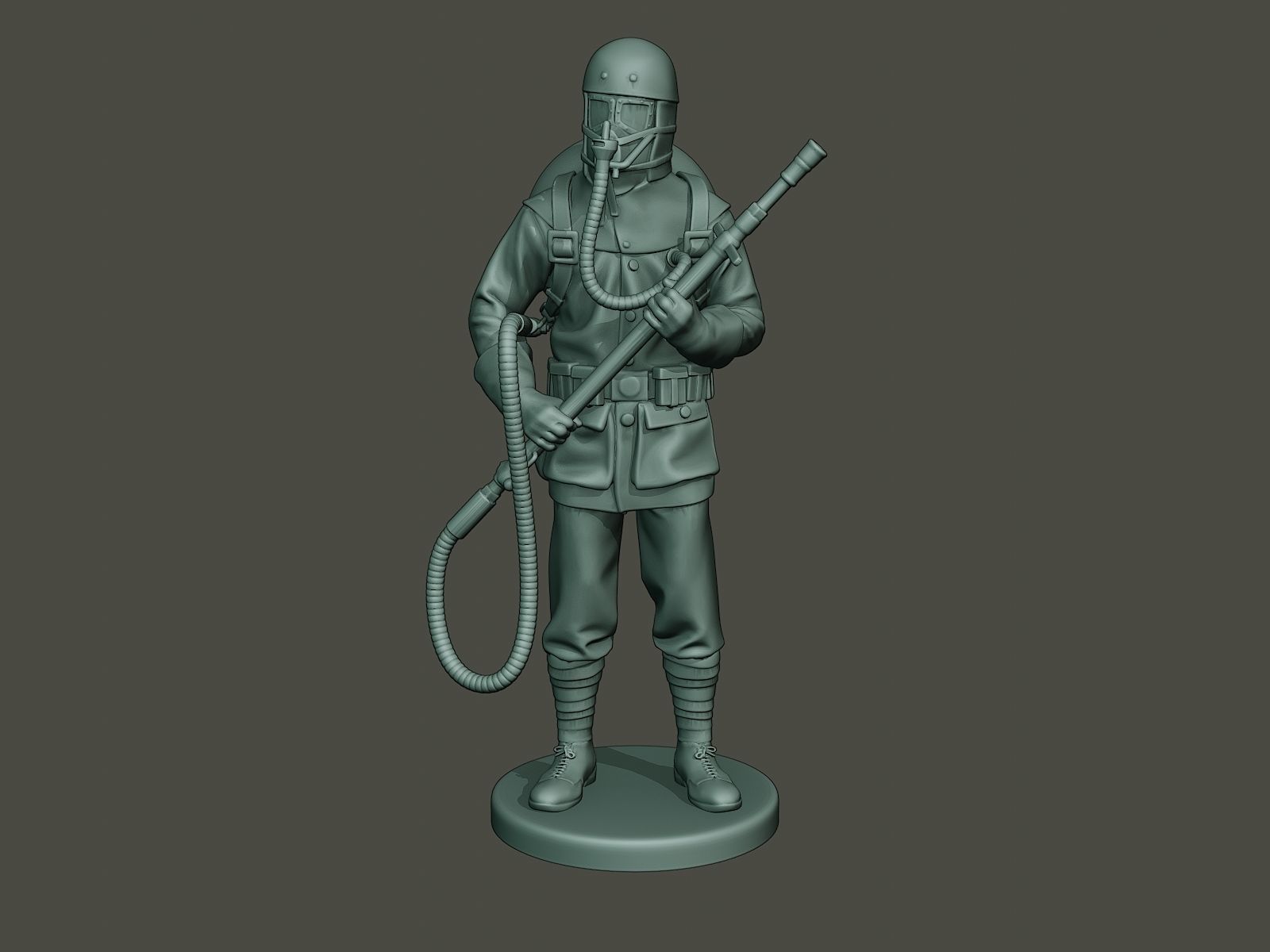 German soldier ww1 stand G5 3D print model_10