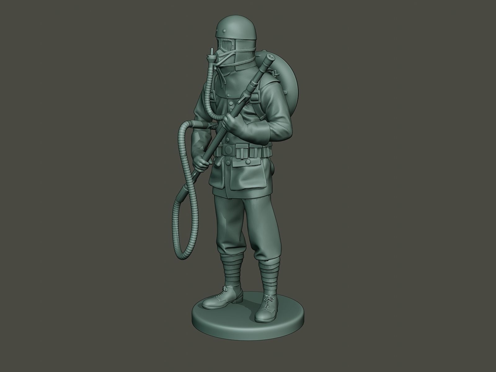 German soldier ww1 stand G5 3D print model_1
