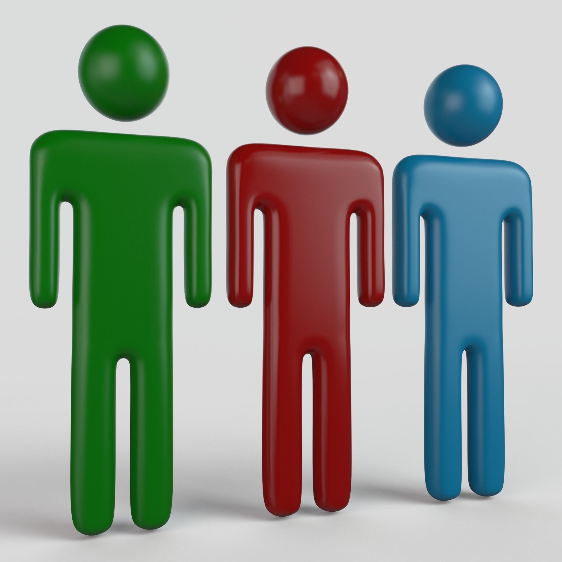 Pictogram Man 3D model_1