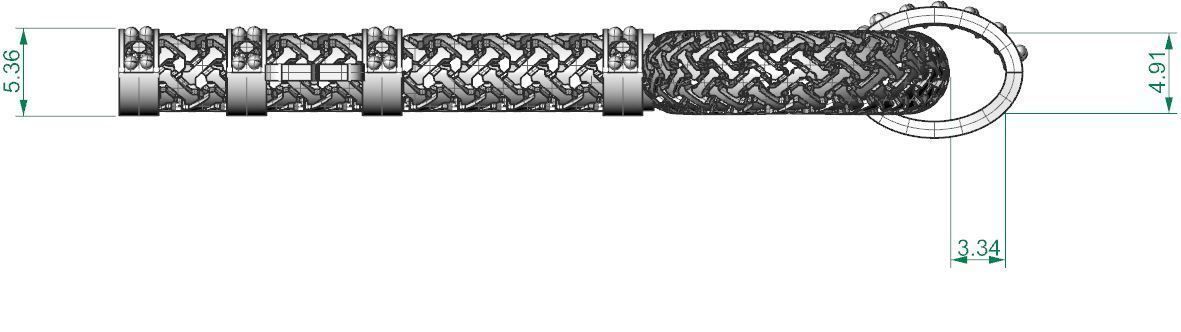 key necklace 3d unisex model 3D print model_2