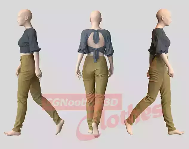 Women Summer Blouse - 33 Marvelous Designer and Clo3D