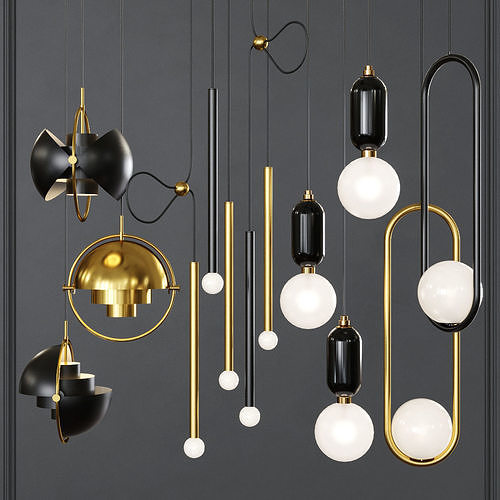 Pendant set 019 3D model