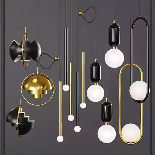 Pendant set 019 3D model
