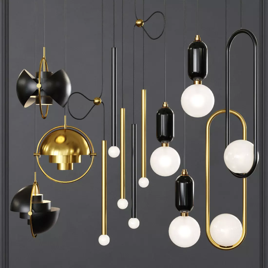 Pendant set 019 3D model_0