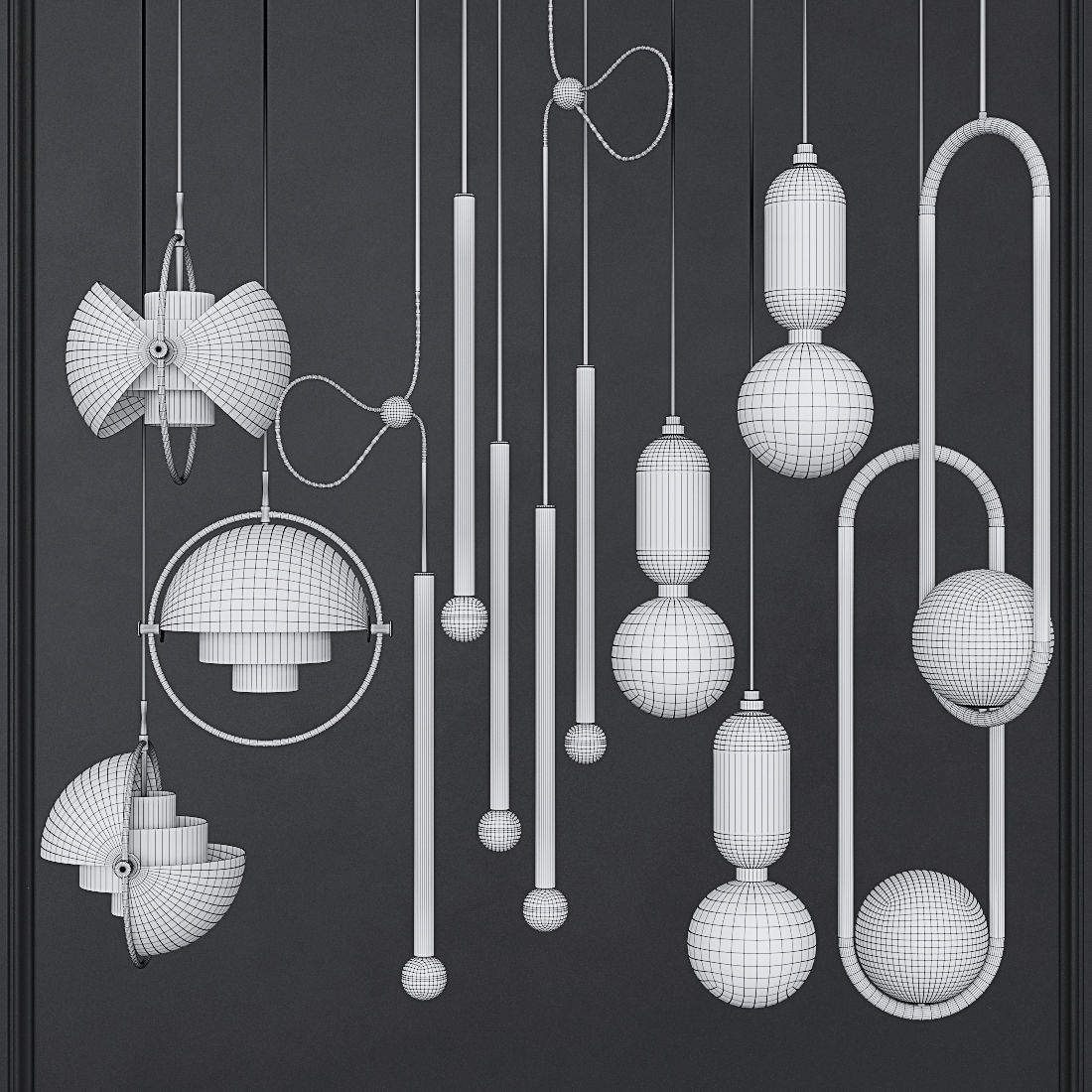 Pendant set 019 3D model_1