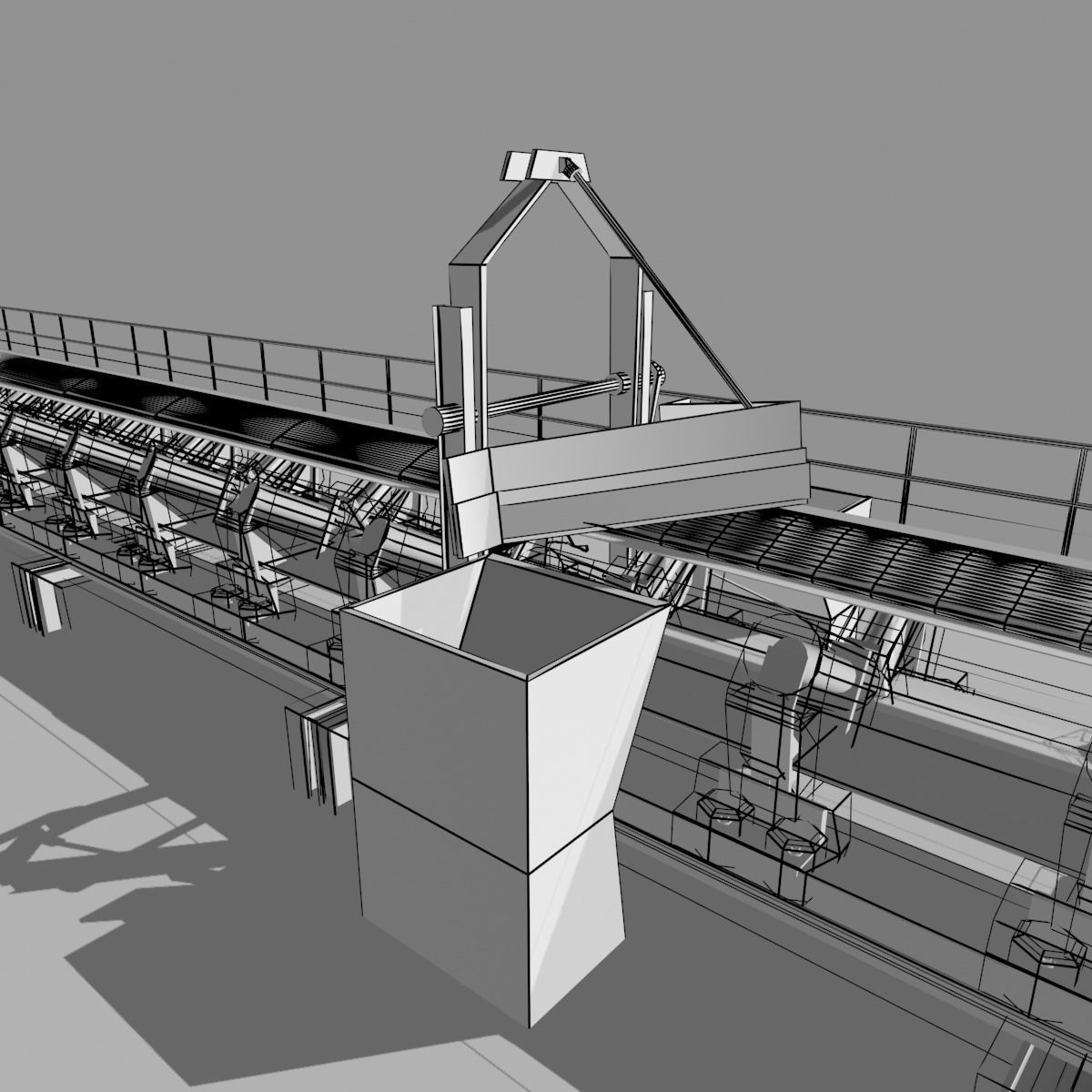 Iron Ore Pelletizing Unit 3D model_11