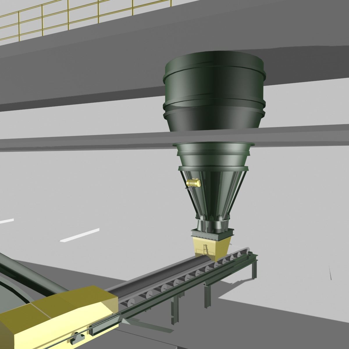 Iron Ore Pelletizing Unit 3D model_1