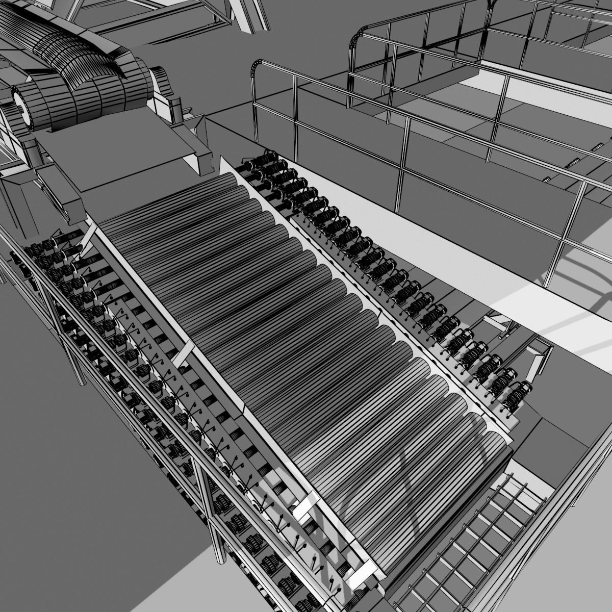 Iron Ore Pelletizing Unit 3D model_13