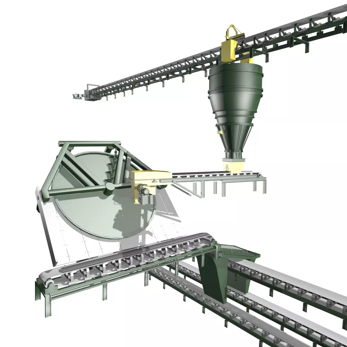 Iron Ore Pelletizing Unit 3D model_0