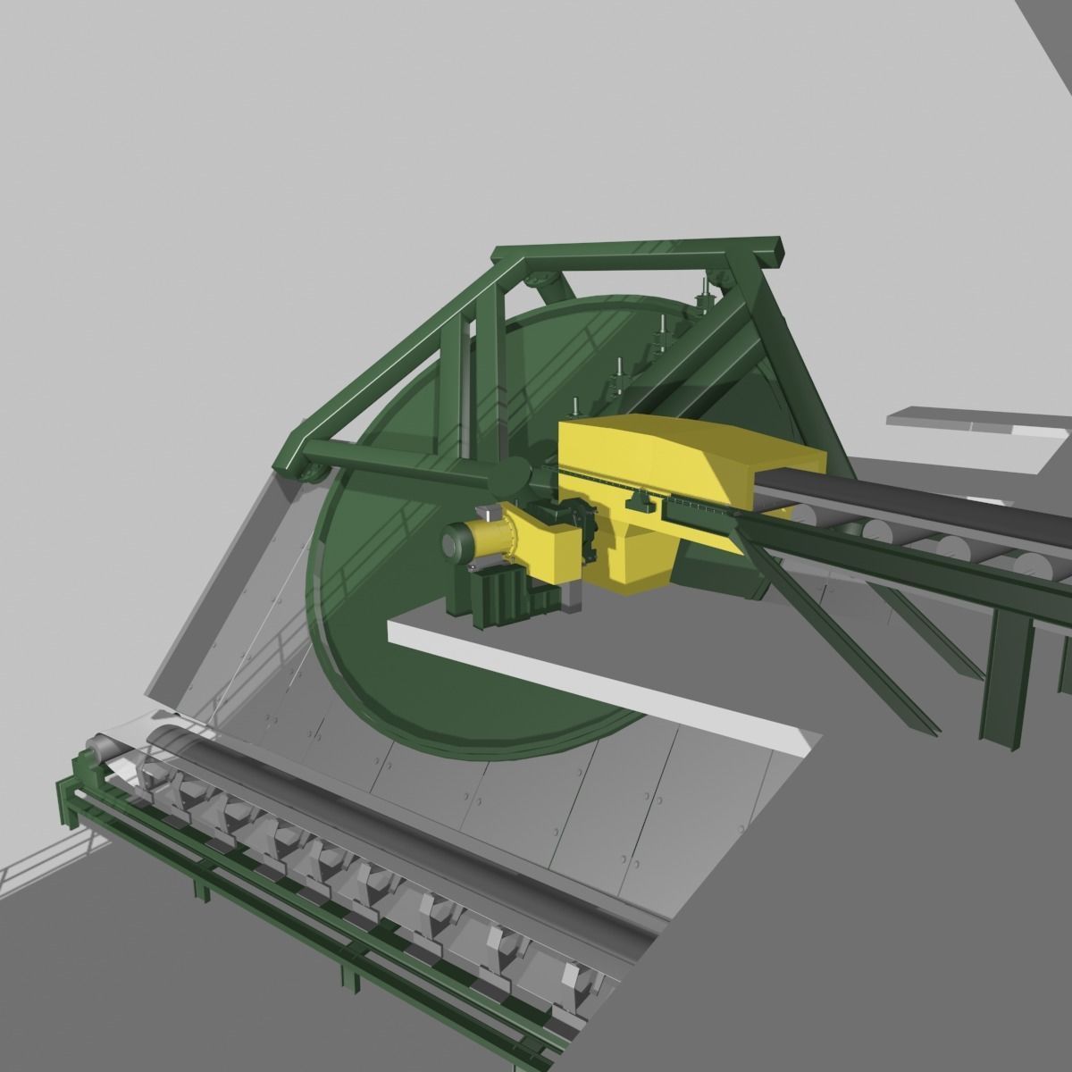 Iron Ore Pelletizing Unit 3D model_4