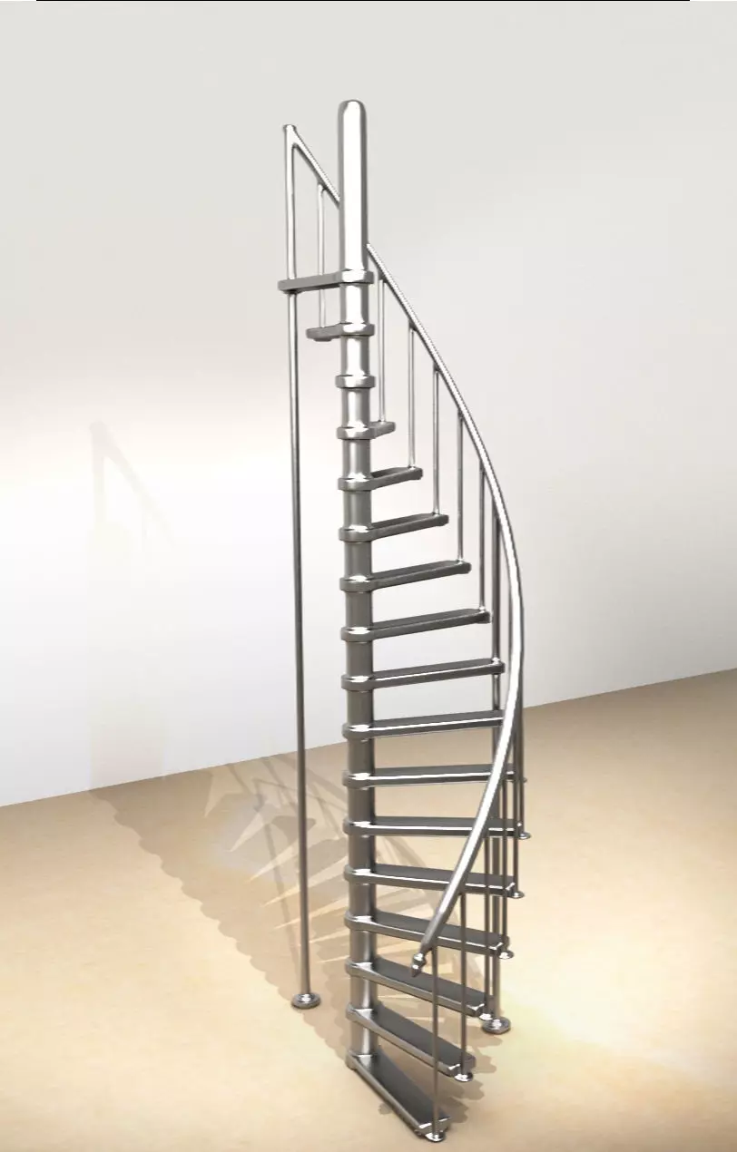3D Printable ready Modern Spiral Staircase  3D print model_0