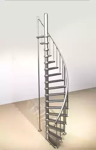 3D Printable ready Modern Spiral Staircase 