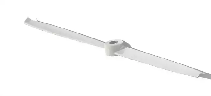 Propeller blade with winglets CW and CCW