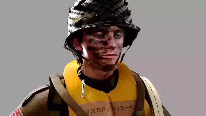 World War 2 US Paratrooper